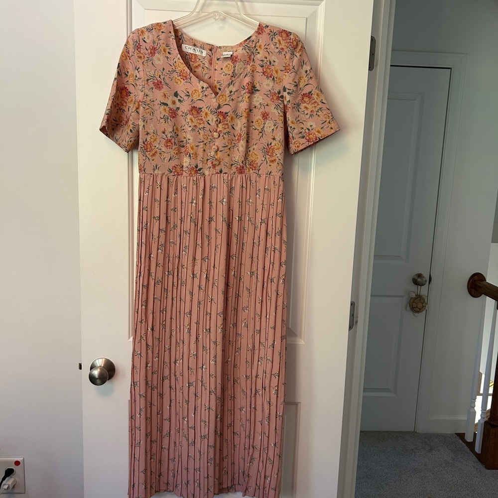 Chaus Pink Floral Maxi Dress